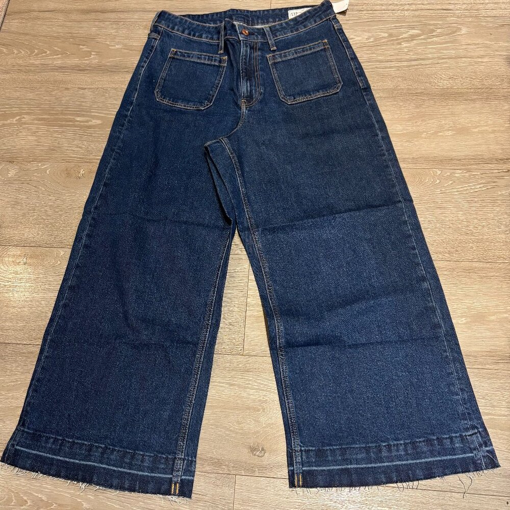 Dark Wash High Waisted Wide Leg Jeans (NWT)